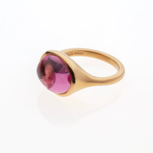 Pink Cabochon Spinel Ring