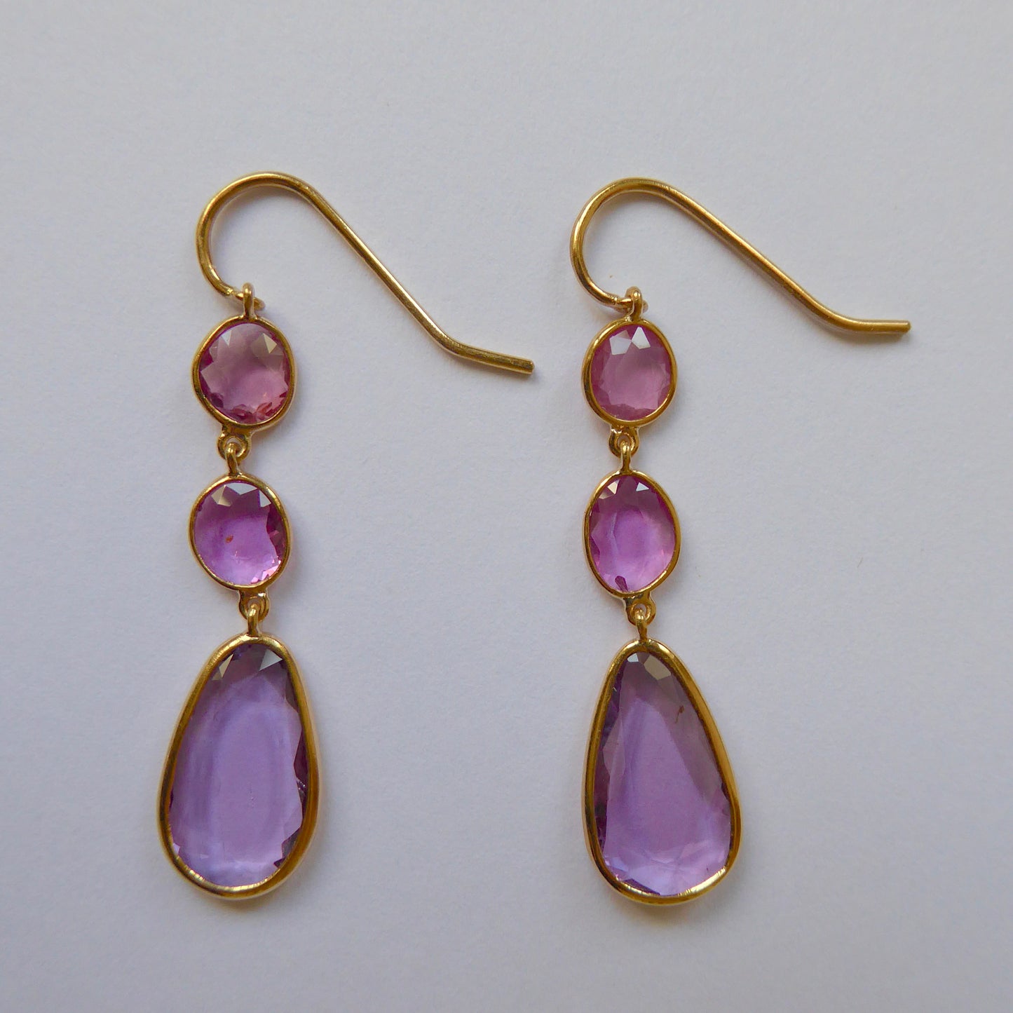 Pink Sapphire Earrings