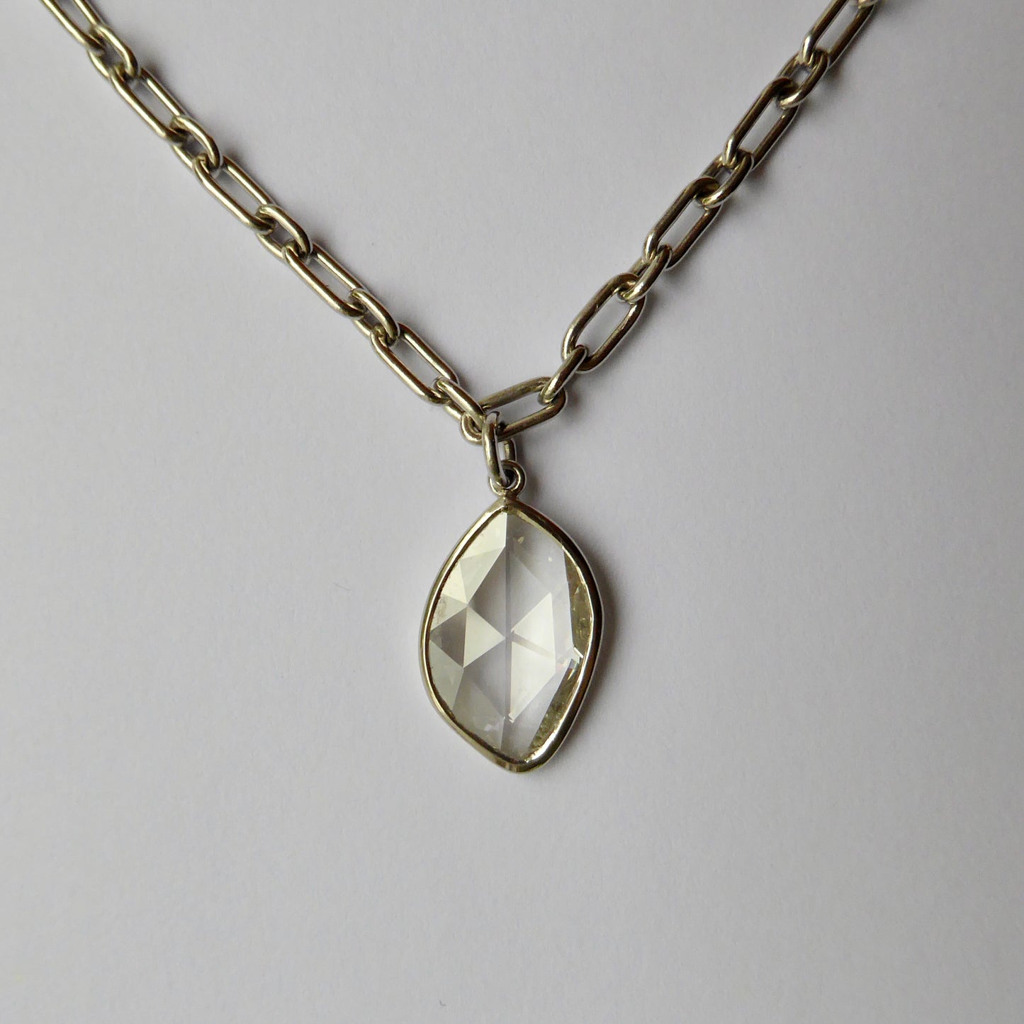 Marquise Rose Cut Diamond Necklace