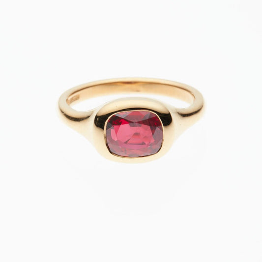 Cushion Cut Ruby Ring