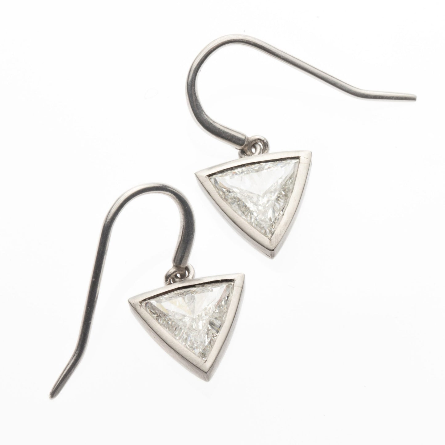 W2373 Triangular diamond earrings