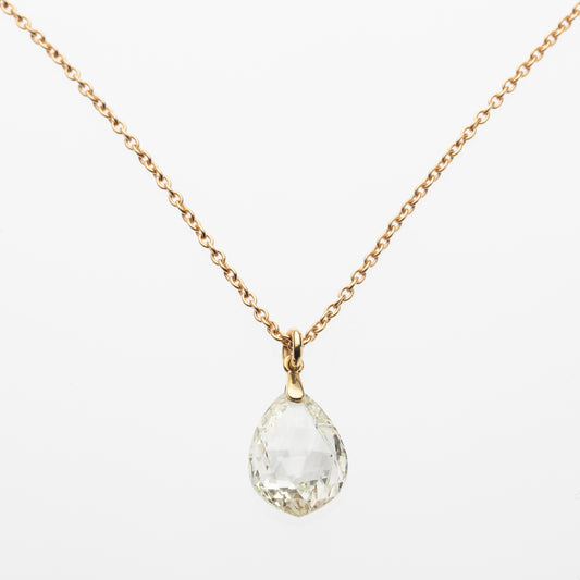 Double Rose Cut Diamond Necklace