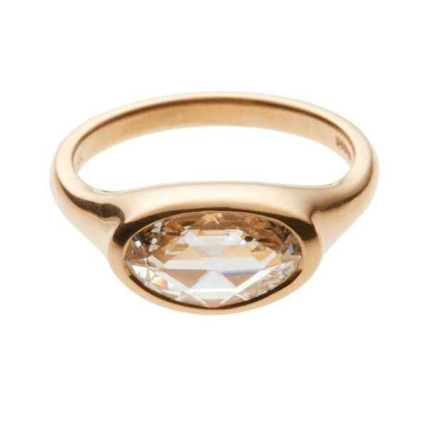 Rose Cut Diamond Ring in Gold - William Welstead